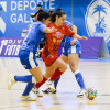 Partido de liga entre Poio Pescamar y Futsal Alcantarilla en A Seca