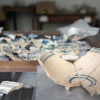 Visita a los hallazgos de las excavaciones arqueológicas en el convento de Santa Clara