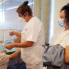Doble vacunación de la cuarta dosis contra la covid-19 y de la gripe en Campolongo