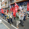 Manifestación para defender los puestos de trabajo en la conservera Thenaisie Provote en O Grove