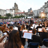Mano a mano de las bandas de música de Pontevedra y Salcedo en las Festas da Peregrina 2017