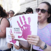 Concentración contra as violencias machistas en Pontevedra tras o crime de Vilalba