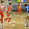 Partido de Primera División de fútbol sala femenino entre o Poio Pescamar e o Penya Esplugués no Príncipe Felipe