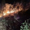 Noche de lucha contra el fuego en Ponte Caldelas