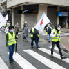Protesta de la CIG para reclamar una salida gallega justa a la crisis