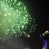 Tirada de fuegos de artificio desde As Corbaceiras por A Peregrina 2016