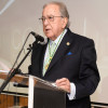 El doctor Diego Murillo durante su intervención en el acto en el Colegio Oficial de Veterinarios de Pontevedra