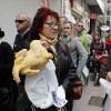 Protesta de reparto de pollos de Unións Agrarias y Acriaga
