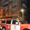 Intervención de Bombeiros na rúa Rosalía de Castro