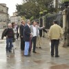 La delegación llegada desde Aveiro, en los alrededores de la Basílica de Santa María