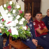 Ofrenda floral do Pontevedra CF á Virxe Peregrina para a tempada 2023-2024
