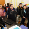 Alumnos do CEIP de Marcón durante a súa visita a PontevedraViva