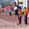 Jean Marie Okutu en el Campeonato Gallego de Atletismo en el CGTD de Pontevedra