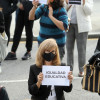 Pais e estudantes do IES Sánchez Cantón e IES Valle-Inclán protestan contra o bacharelato semipresencial