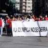 Manifestación en Pontevedra por el cierre del Complejo Deportivo Rías do Sur
