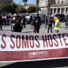 A hostalería de Pontevedra retoma as protestas nun día de manifestacións por toda Galicia 