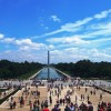 Monumento a Wahington e Reflecting Pool dende o Lincoln Memorial