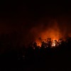 Imágenes nocturnas del incendio de Tenorio