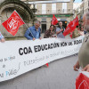 Concentración na plaza da Peregrina pola Defensa do Ensino Público