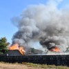 Incendio en una nave industrial en Calvelo