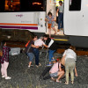 Simulacro de accidente con feridos na estación de tren de Pontevedra