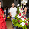 Ofrenda floral do Pontevedra á Virxe Peregrina antes do iniciar a tempada 2022-2023