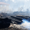 Montes quemados en Cotobade después de los incendios de agosto