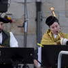 Actuación de la Banda de Música de Pontevedra y la Banda de Gaitas 'Xarabal' en el ciclo 'Sons na Rúa'