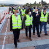 Visita de Losada e Lores ás obras do paseo marítimo de Pontevedra a Marín  