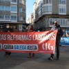 Manifestación de la CIG en Pontevedra para exigir la derogación de las reformas laborales