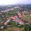 Imaxe aérea da contorna do colexio Vilaverde de Mourente
