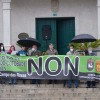 Manifestación en Cerdedo contra los parques eólicos