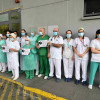 Minuto de silencio en Montecelo por los profesionales sanitarios fallecidos por la COVID-19