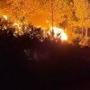 Noche de lucha contra el fuego en Ponte Caldelas