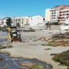 Trabajos de regeneración realizados en la playa de A Carabuxeira
