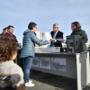 Protesta da Plataforma Veciñal de Lourizán contra a proposta de instalar un novo emisario na ría