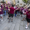 Celebración do ascenso do Pontevedra na Praza do Teucro