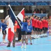 Partido de semifinal entre Egipto e Francia no Municipal