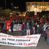 Manifestación de los trabajadores de Elnosa por las calles de Pontevedra