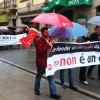 Manifestación en defensa del derecho de huelga