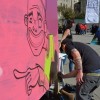 Intervencións artísticas da iniciativa 'Artistas na rúa'