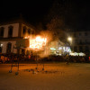Incineración do Loro Ravachol na Praza de España