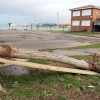 Daños del tornado en Sanxenxo
