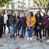 Concentración contra las violencias machistas en Marín durante el 25-N