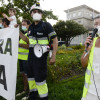 Manifestación dos traballadores de Ence por Pontevedra tras a sentenza da Audiencia Nacional