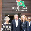 Chegada do Rey Juan Carlos, a Raíña Sofía e a Infanta Elena ao Real Club Náutico de Sanxenxo 
