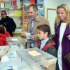 Rafa Domínguez votando nas eleccións do 10N