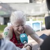 Susana Rodríguez, tras perder o ouro no Mundial de paratríatlon