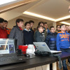 Visita de estudantes do IES Torrente Ballester a PontevedraViva