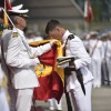 Xura de bandeira e entrega de Despachos na Escola Naval Militar